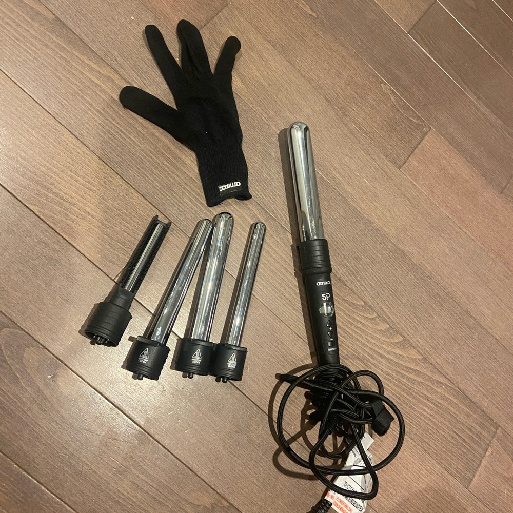 Amika 5 interchangable curling wand